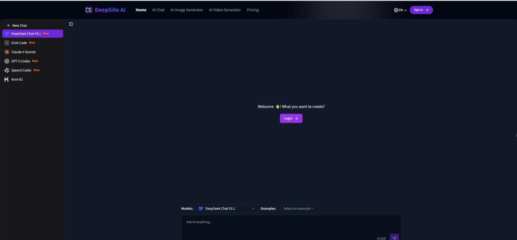 DeepSite AI