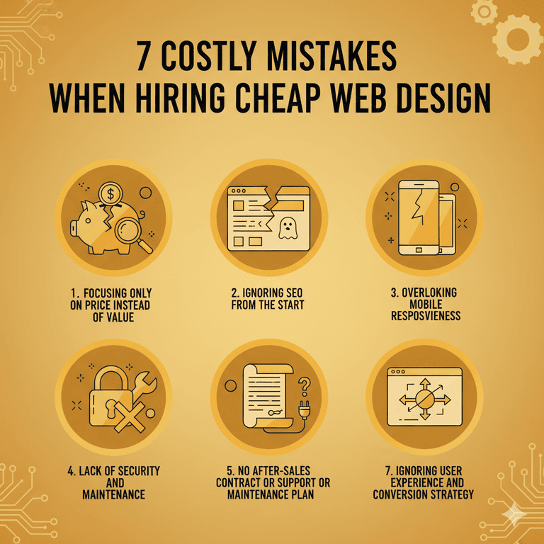 7 Costly Mistakes When Hiring Cheap Web Design