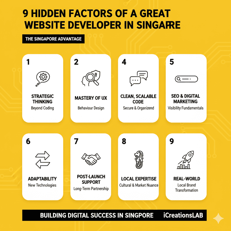 9 Hidden Factors of a Great Website Developer in Singapore