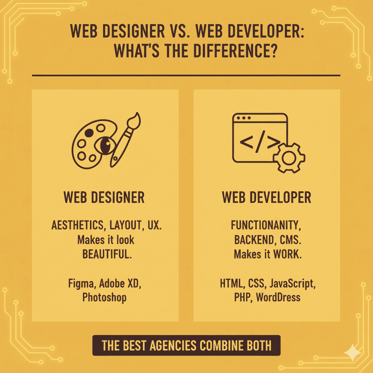 What’s the difference between a web designer and a web developer